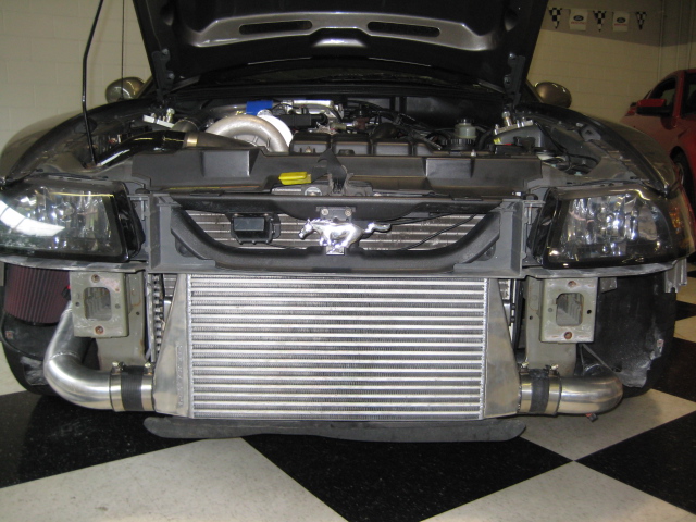 Intercooler in place